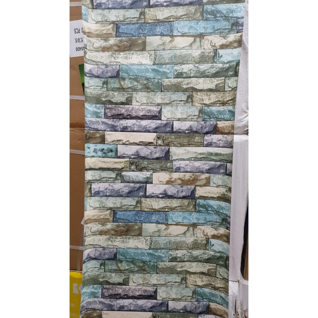 Wallpaper Dinding Batu Alam Campur 10 Meter - Walpaper Ruangan - Walpaper Dinding Kamar