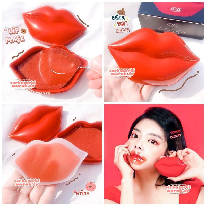 LIP MASK || MASKER BIBIR FREE SPATULA | MASKER BIBIR ISI 20 | LIP MASK ZOZU | ZOZU || RED LIP MOIST