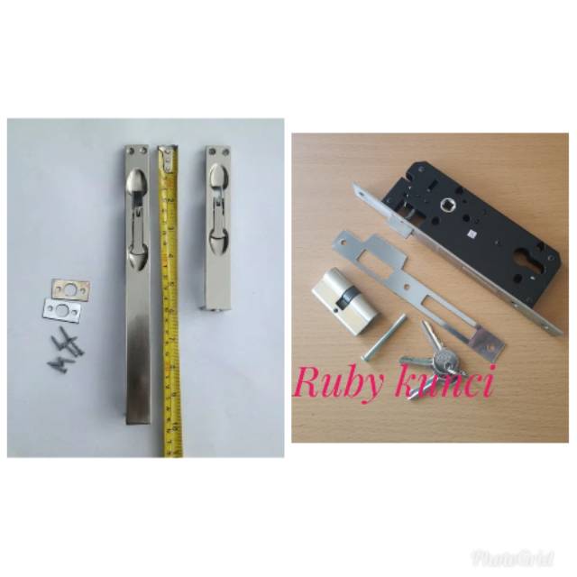 Pket Grendel tanam plus body swing cilinder murah