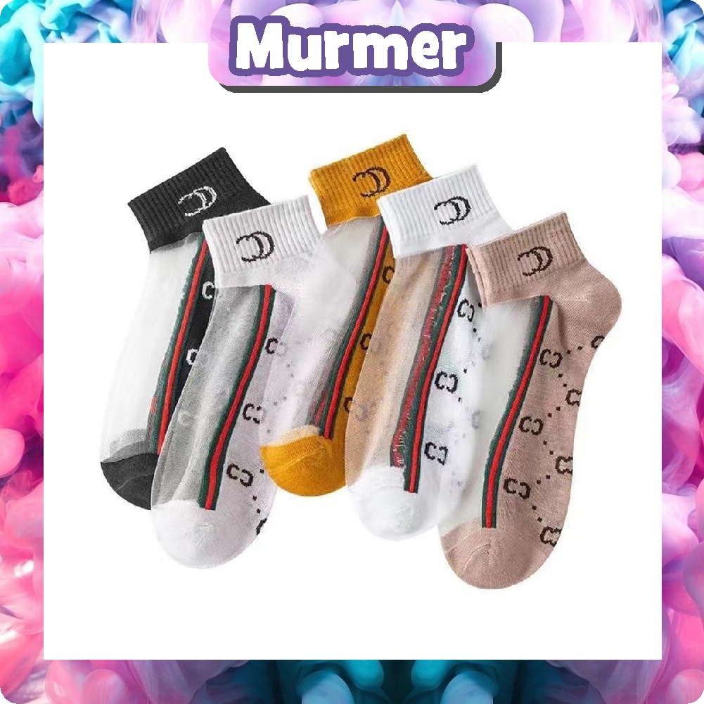 Murmerofficial Kaos Kaki Semata Kaki Motif Kaos Kaki Pendek Dewasa / Kaos Kaki Ankle Wanita Motif KK017