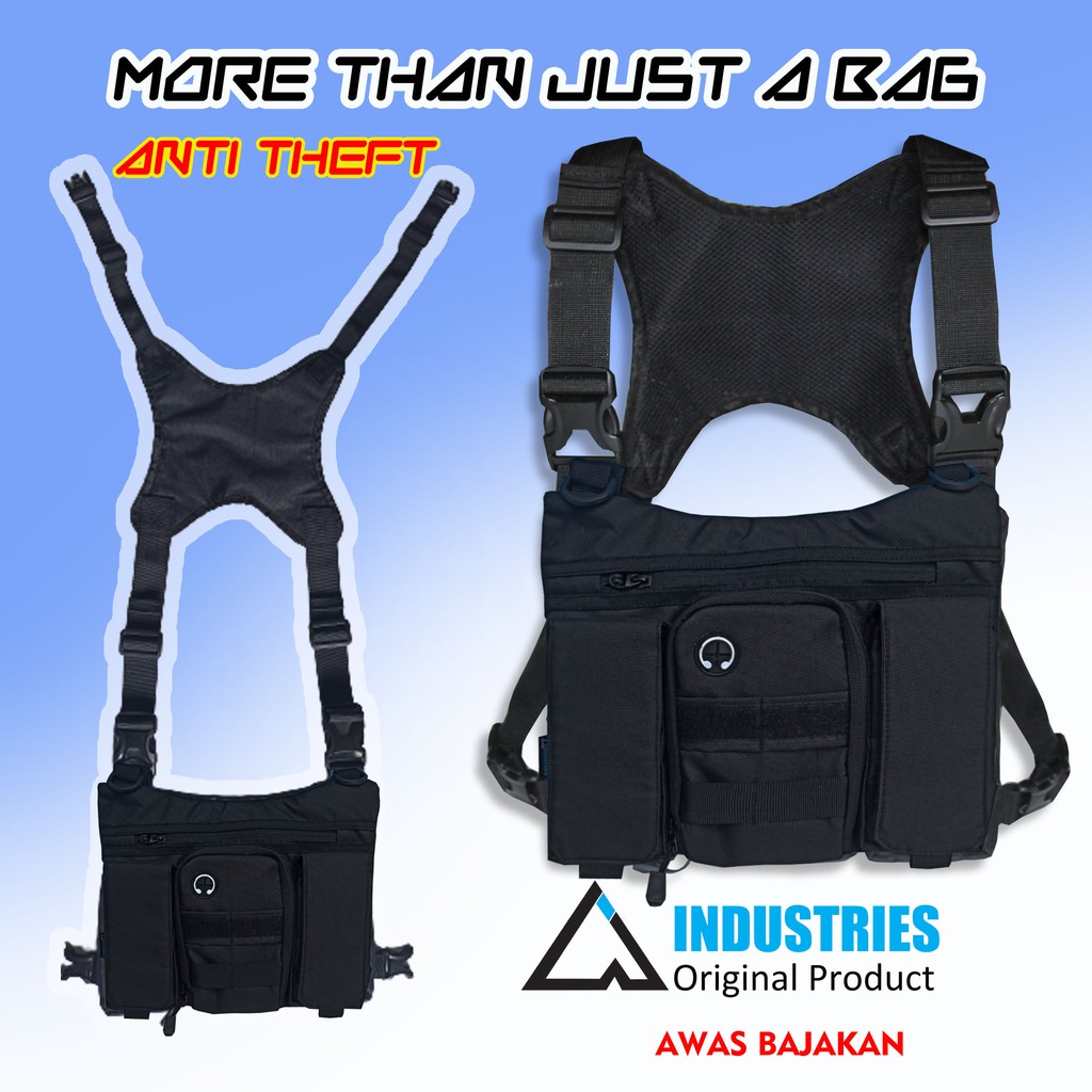 TAS DADA ROMPI ORIGINAL Tas Dada X BAG Sport A Industries 2 in 1 CHEST BAG Tas Rompi Dada A INDUSTRI