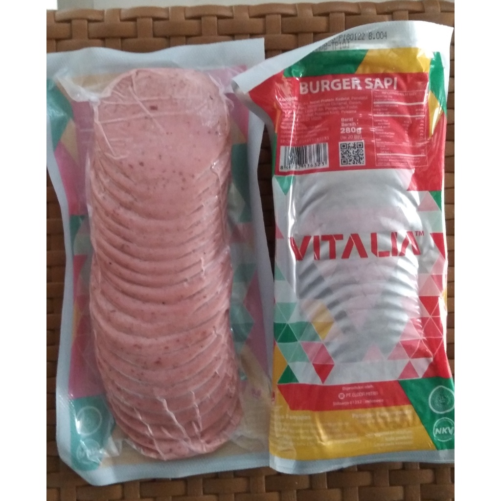 

Vitalia Burger Sapi Beef Burger Vitalia isi 20pcs 280gram