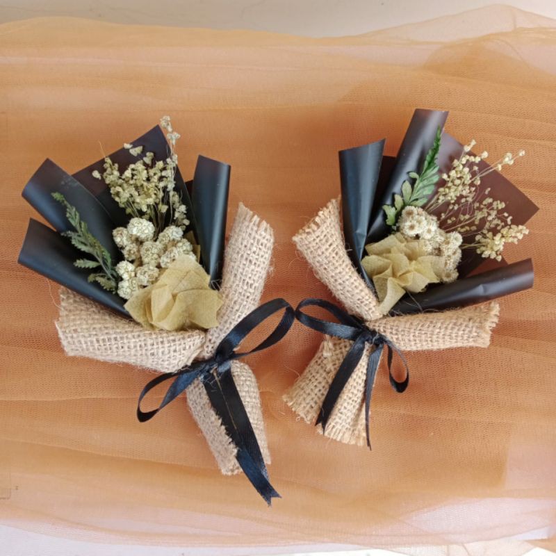  Buket Bunga Kering  Dried Flower Mini Black Goni Premium 