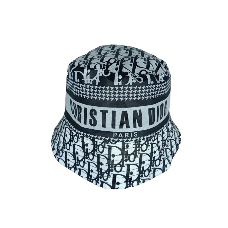 Topi bucket dewasa kekinian motif dior bulak balik topi bucket korea dewasa