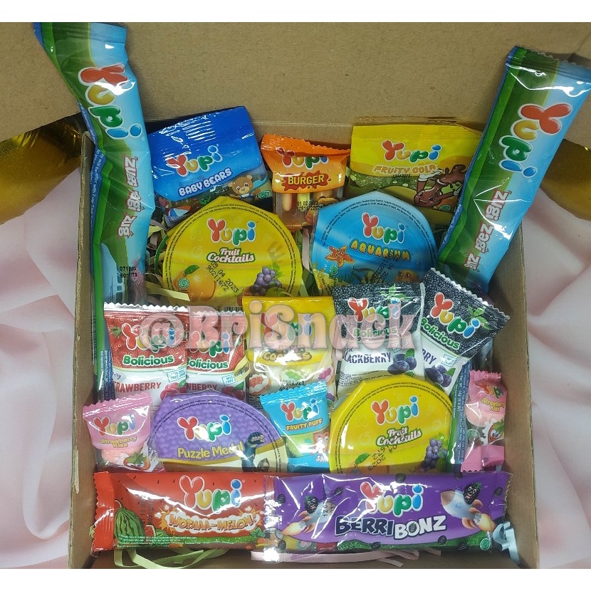 Gummy Box/Yupi Box/Kado Ulang Tahun/Kado Wisuda/Hampers Permen/Gift Box Murah/Paket Permen Murah