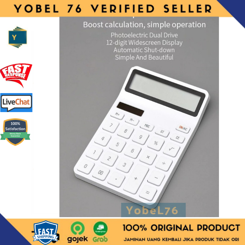 

Xiaomi Kaco LEMO K1412 12-Digit Desktop Calculator - Kalkulator