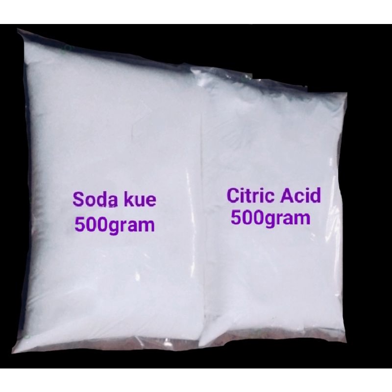 baking Soda,soda kue (500gram)+Citrun (500gram), Paket CO2 DIY AQUACAPE.