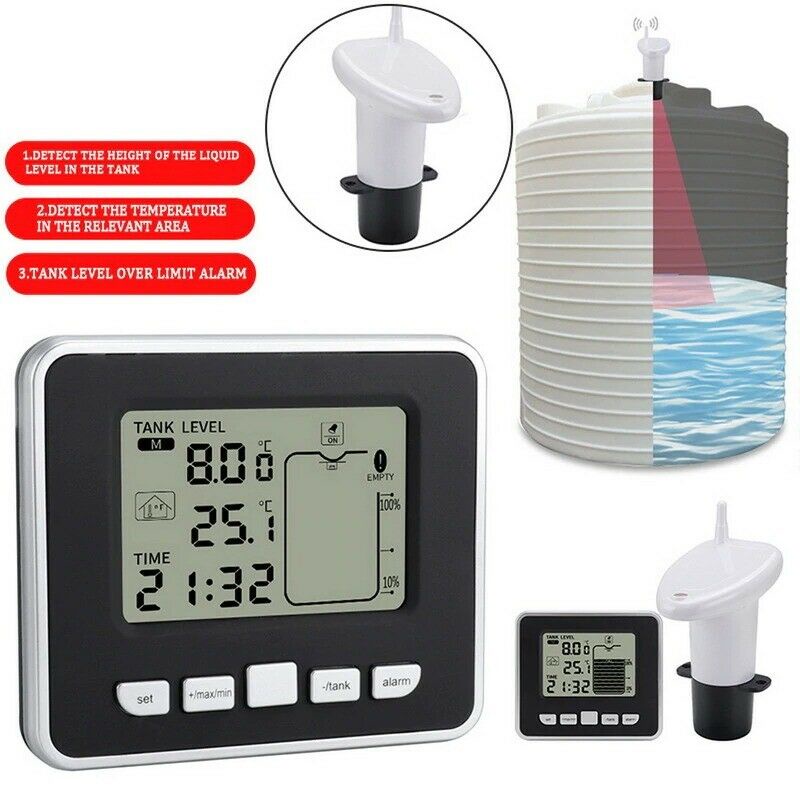 Ultrasonic Water Tank Level Meter TS-FT002 with Temperature Display