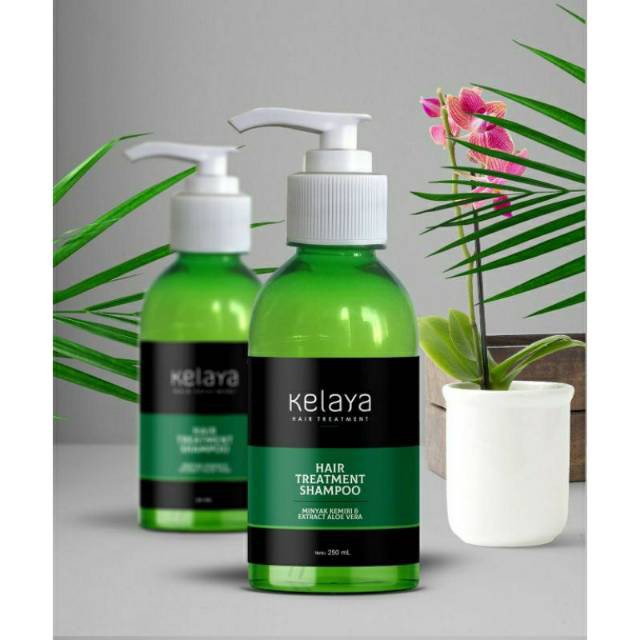 MINYAK KEMIRI ALOEVERA Shampoo Kelaya Hair Treatment Membantu Rambut Lebat &amp; Tebal Original BPOM