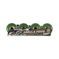 Spitfire Formula Four Soft Sliders 54mm 93d Radials Skateboard Wheels