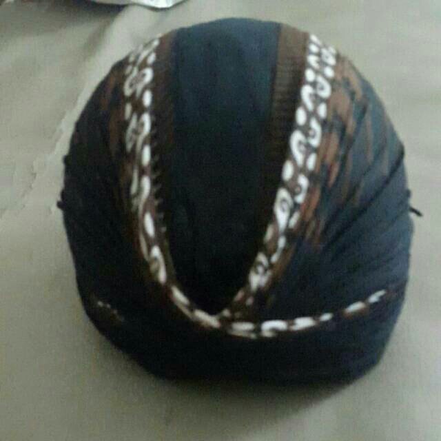 Blangkon kemitir hitam dewasa adat jawa jogja