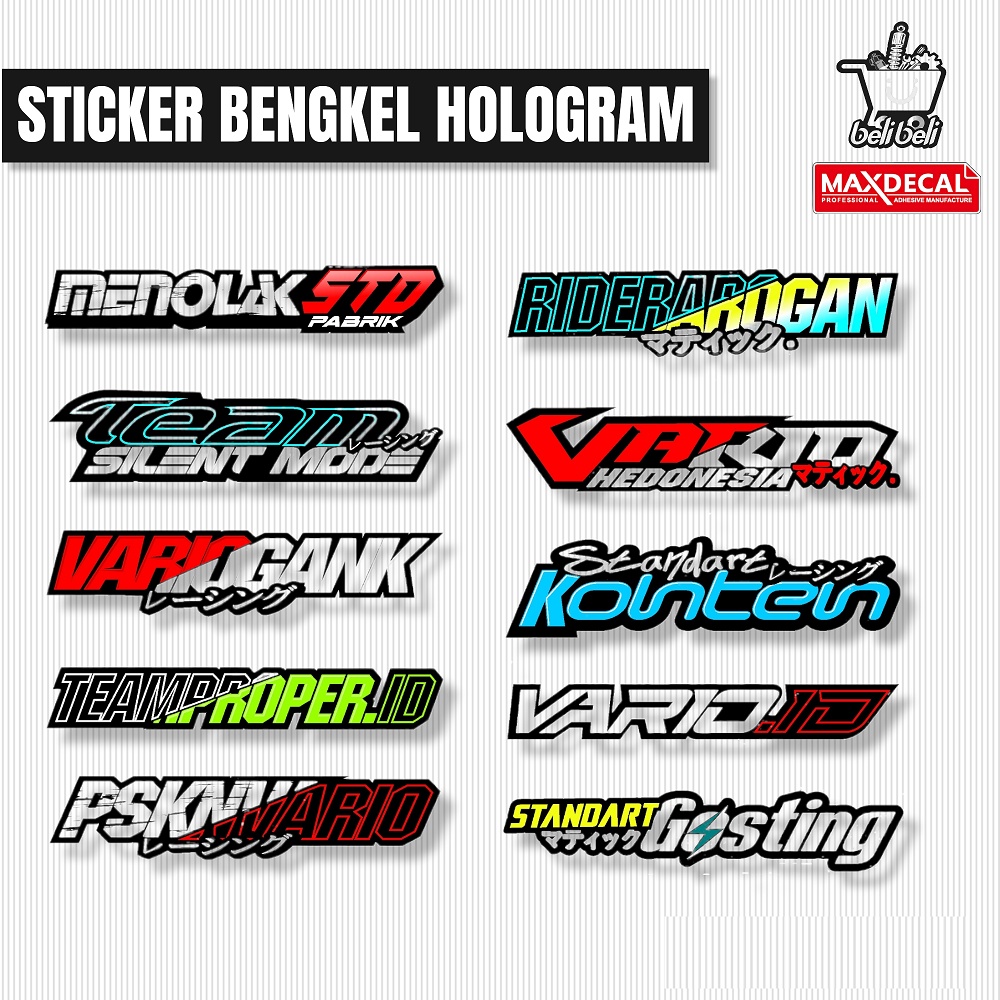 Jual Stiker Racing Terbaru / Stiker Motor / Stiker Sponsor / Sticker ...