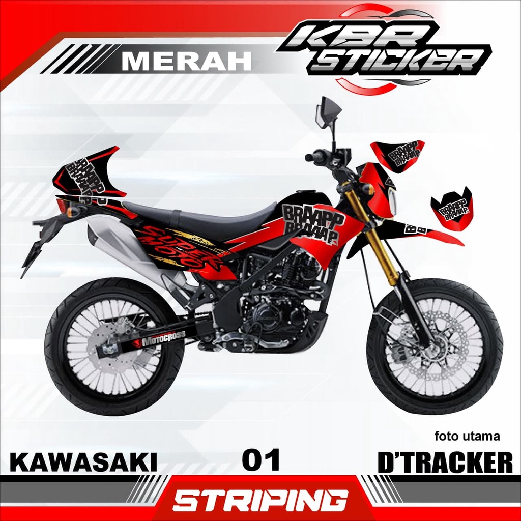 Striping DTRACKER (COD) Sticker Striping Kawasaki D'TRACKER - Striping Variasi D'TRACKER - 01