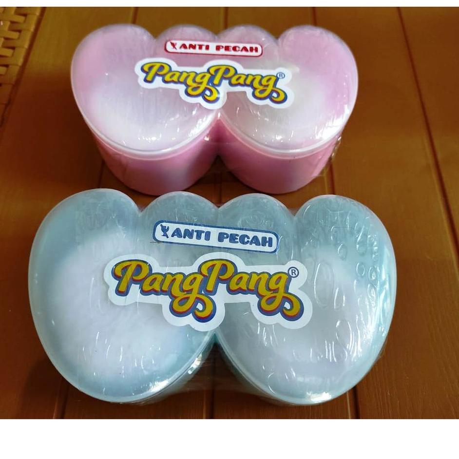 Tempat Bedak Bayi Double Anti Pecah Bonus 2 Puff Bedak Pang Pang Termurah