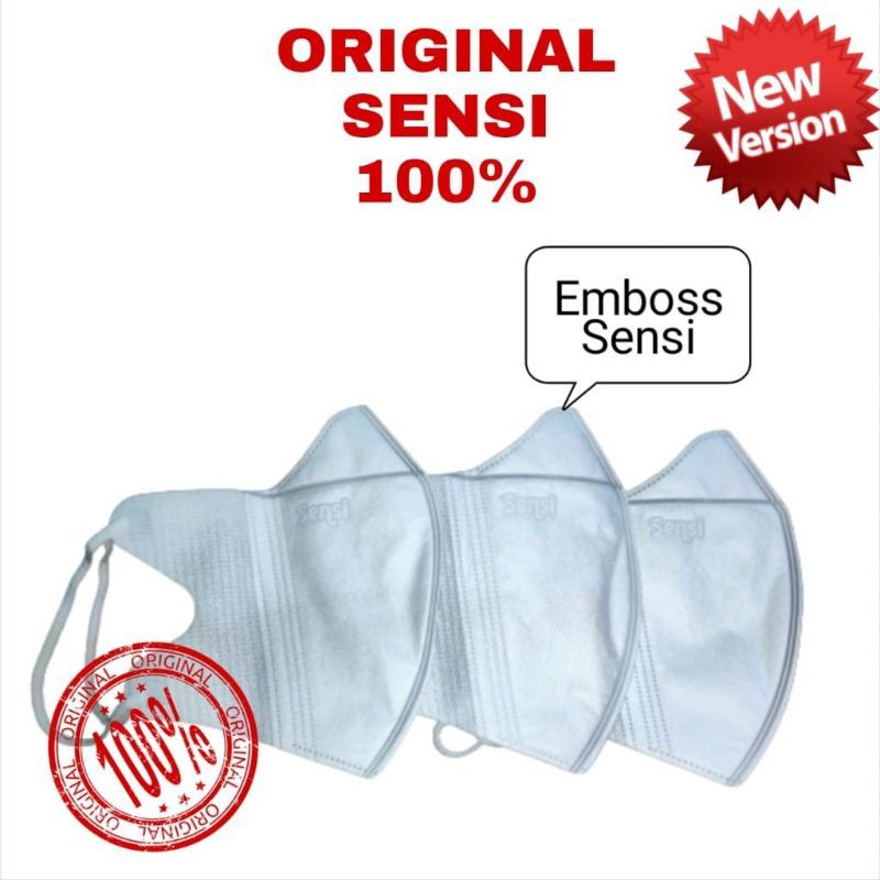 MASKER SENSI DUCKBILL/ECER/EMBOS SENSI/ REPACK ISI 5