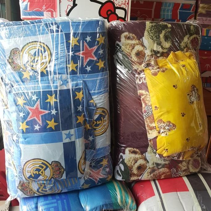 Promo!!!!!!!Kasur Busa Lipat / Kasur Lantai Bonus Bantal 85Cm