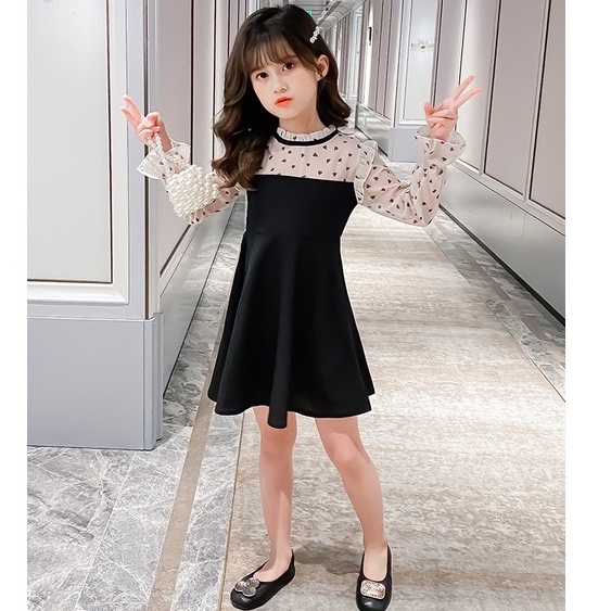 DR3-Dress Anak Perempuan Korea Chiffon Love