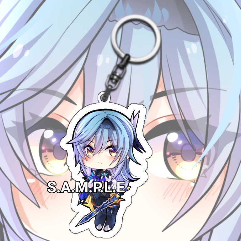 Gantungan Kunci Anime Game Genshin Impact Eula - Keychain Genshin Impact Eula