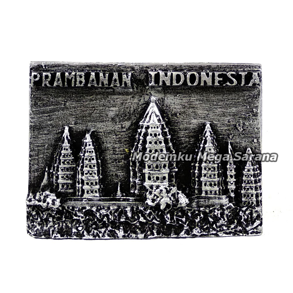 Souvenir Magnet Kulkas Tempelan Candi Prambanan Relief 3D Timbul