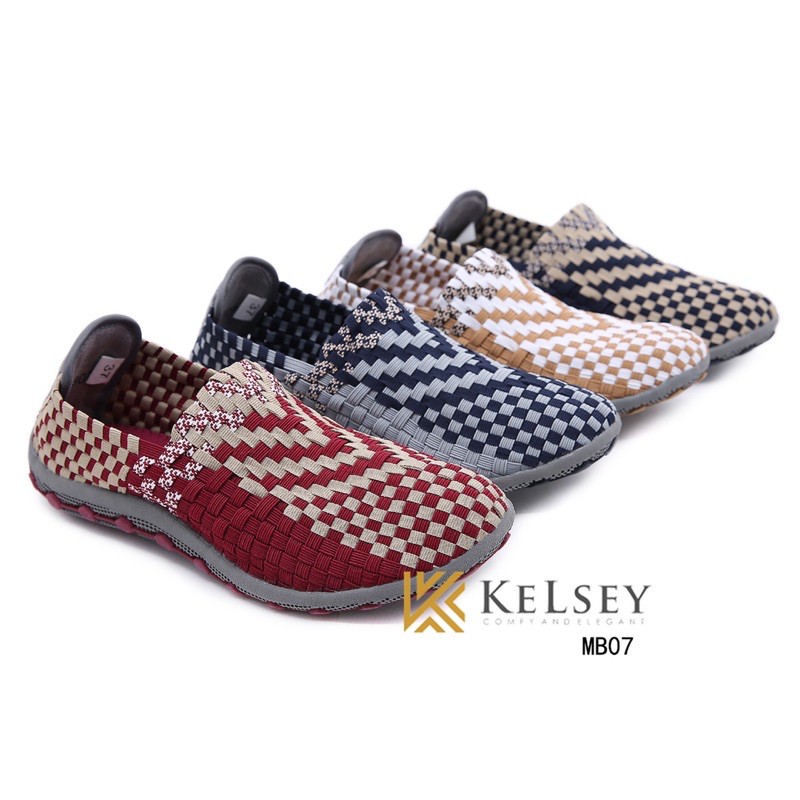 (GRATIS ALAS KAKI) NICOLE SEPATU RAJUT WANITA KELSEY MB07 Flats Shoes Rajut anyaman