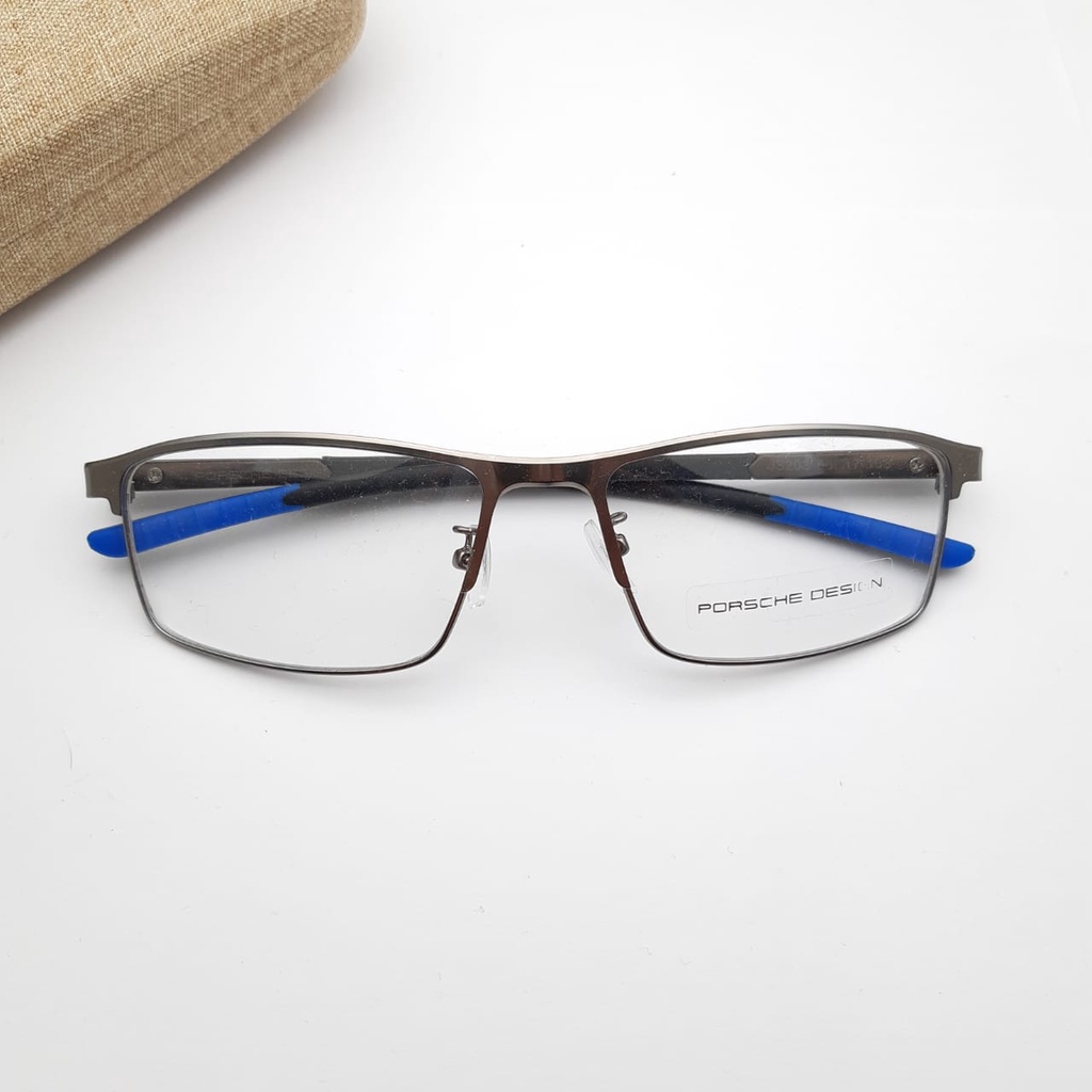 Ramadhan Sala!! Frame POS 203 Kacamata Photocromic Pria / Wanita Anti Radiasi Premium Free Box dan Lap