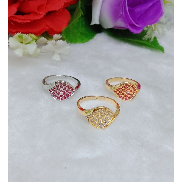 Cincin xuping permata Fashion jewelry 018A-021A