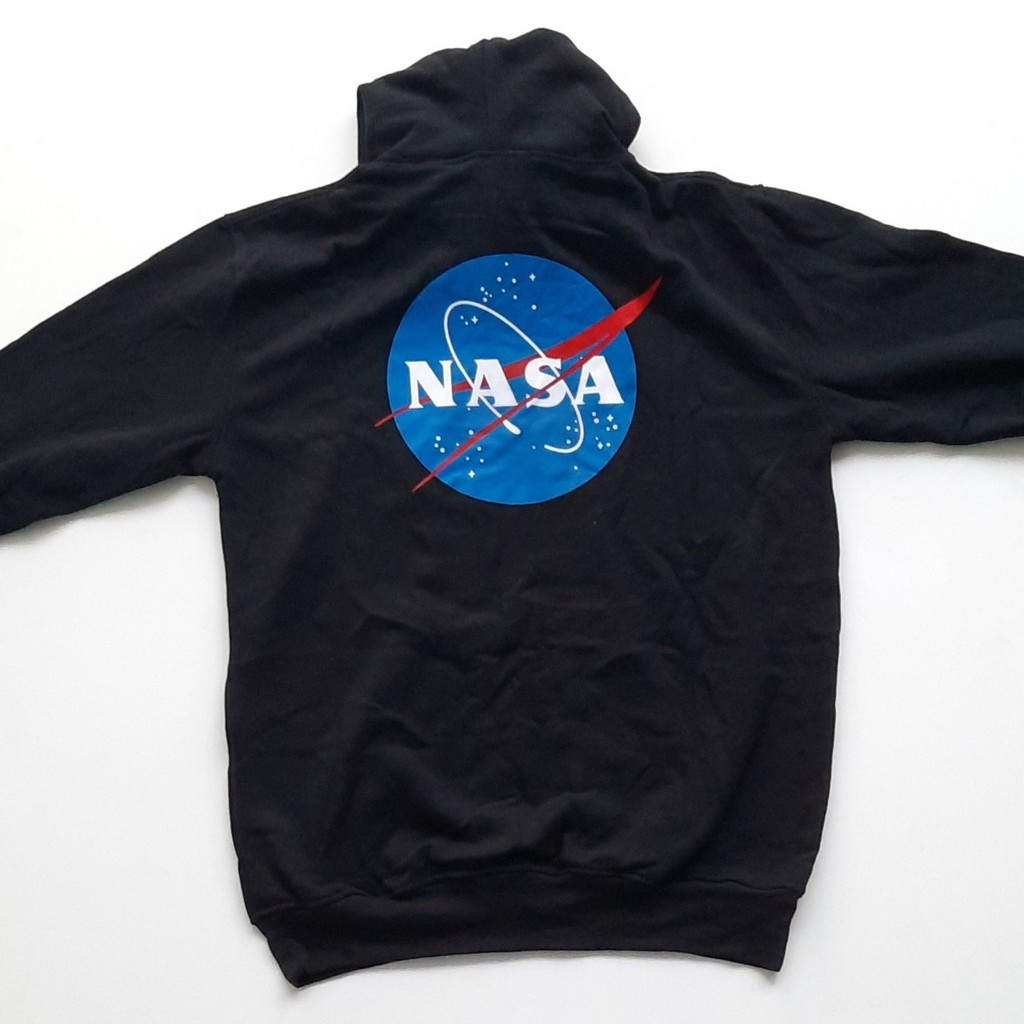 H&amp;M Hoodie NASA World Black / Hoodie HnM Original Pria Wanita