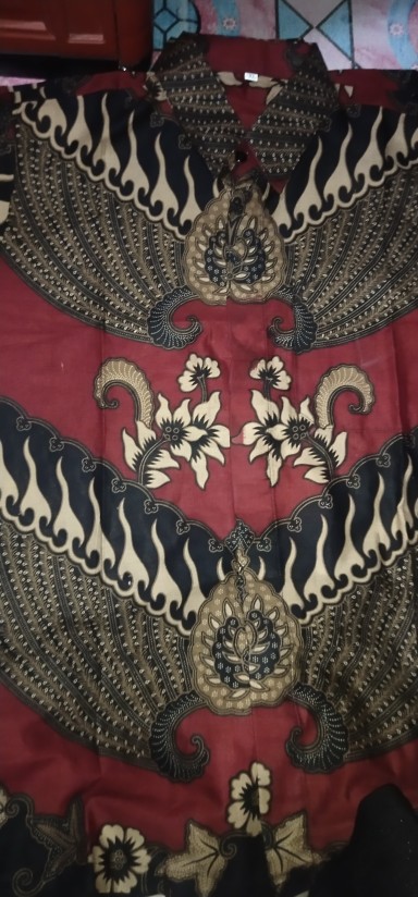 Baju Batik Pria Slimfit Big Size M L Xl Xxl Atasan Kemeja Batik Lengan Panjang Original