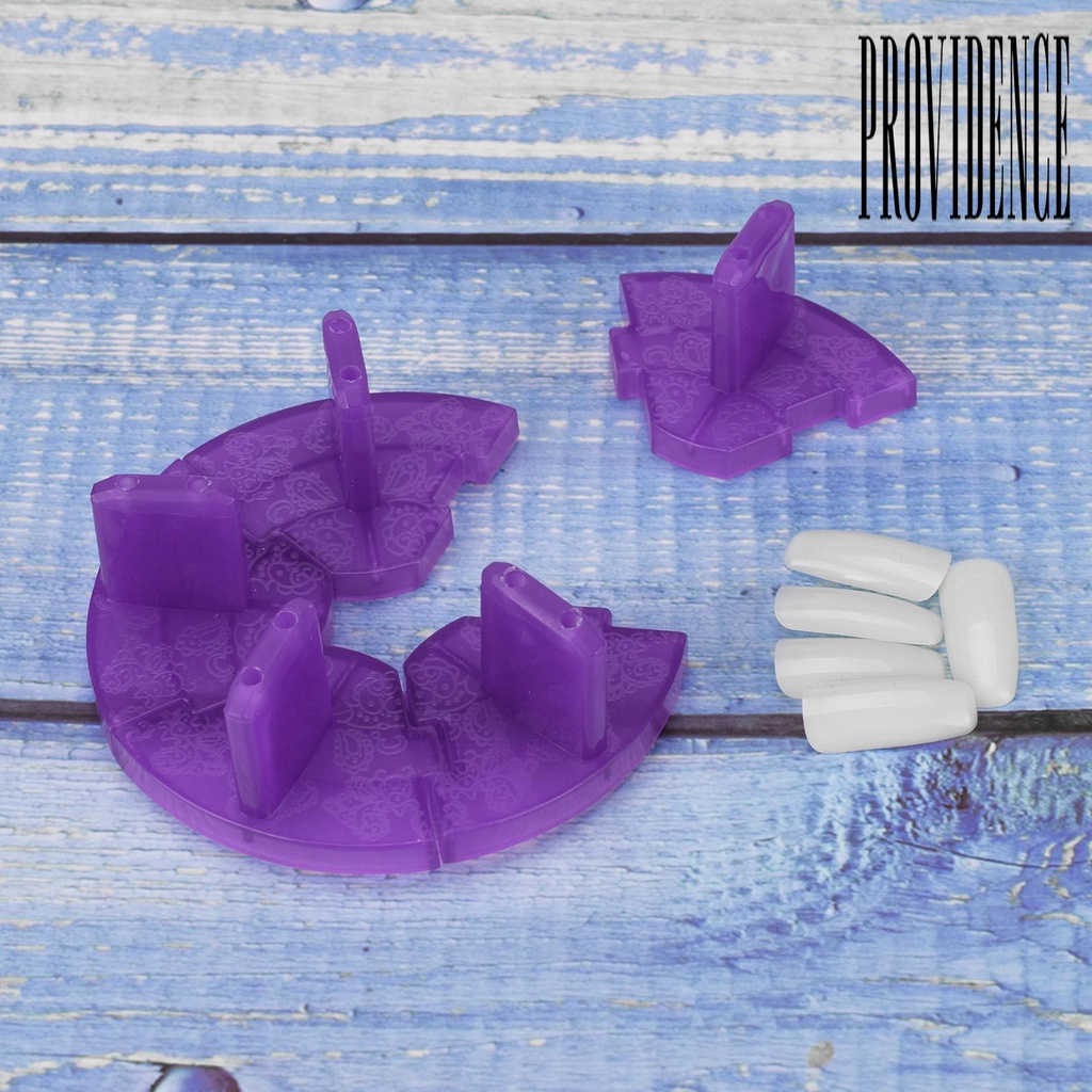 Providence 1 Set Stand Display Kuku Palsu Bahan Plastik Dapat Dilepas Reusable Untuk Manicure