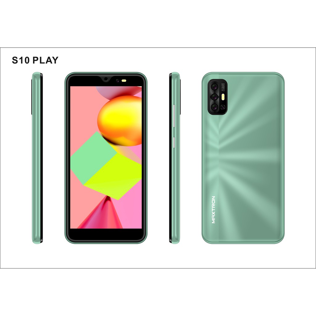 SmartPhone Android 4G HP Maxtron S10 Play 5.5’ RAM 2GB/8GB Garansi Resmi 1 Tahun-MARINE GREEN