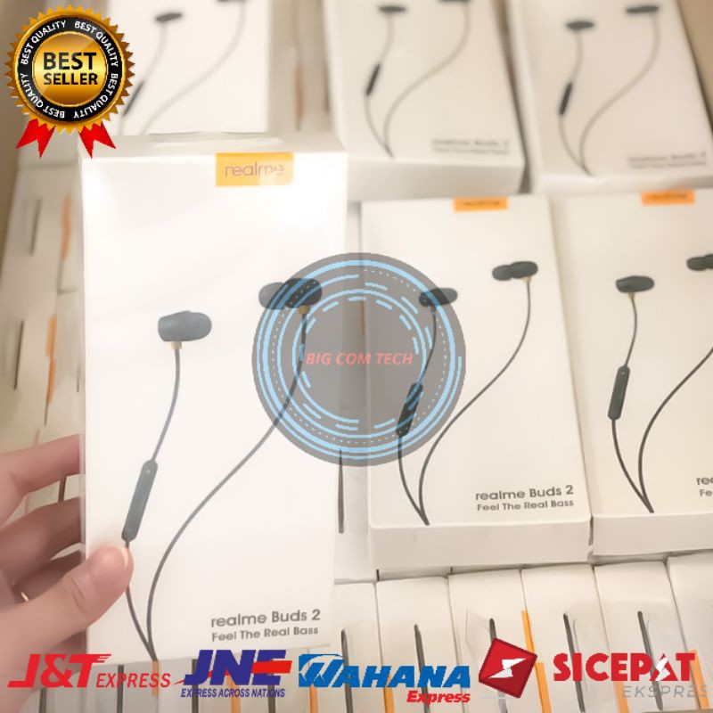 Earphone Headset Handsfree Realme Buds Magnetic Realme 2 Pro / 3 Pro / 5i / 5s / 5 Pro / 6i / 6 Pro / 7i / 7 Pro / 8 / 8 Pro / 9 / 9 Pro / X / XT / X2 Pro / X3 / C2 / C3 / C11 / C12 / C15 / C17 / C20 / C21 / C25 Jack Audio 3.5mm Original