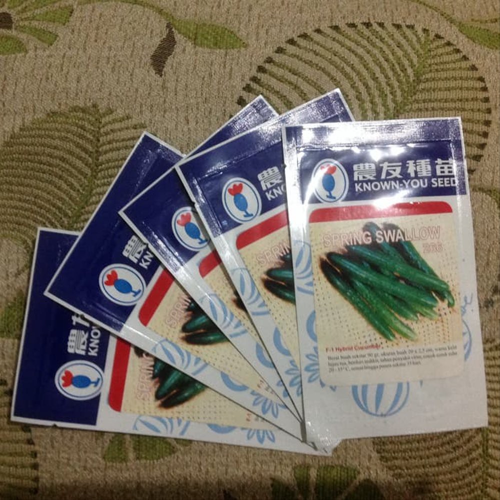 Benih Timun Jepang Spring Swallow Known You Seed original packin