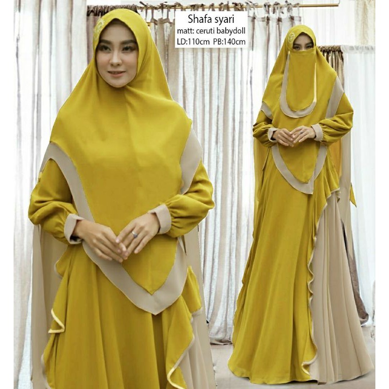 GAMIS SYARI SHAFA PLUS CADAR