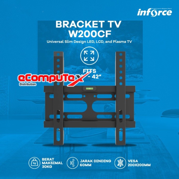 BRACKET TV INFORCE W200CF 13&quot; - 42&quot; INCH / BRAKET UNIVERSAL TV LCD LED