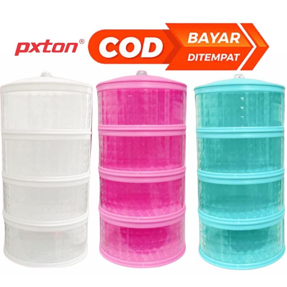 MULTI-LAYER RAK PLASTIK PENYIMPANAN TEMPAT MAKANAN PENUTUP SAYURAN TUDUNG SAJI SUSUN FOOD COVER LAYE