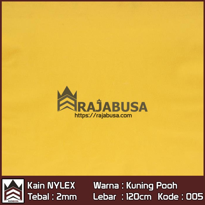 Kain Nylex Kuning Pooh - Kain Bulu Pendek | Toko Kain Boneka Terlengkap