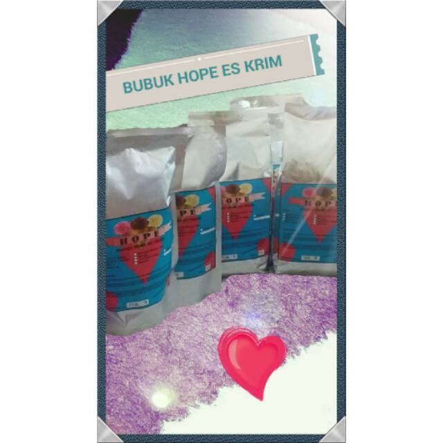 

BUBUK HOPE ES KRIM 1 KG (@250 GRAM)