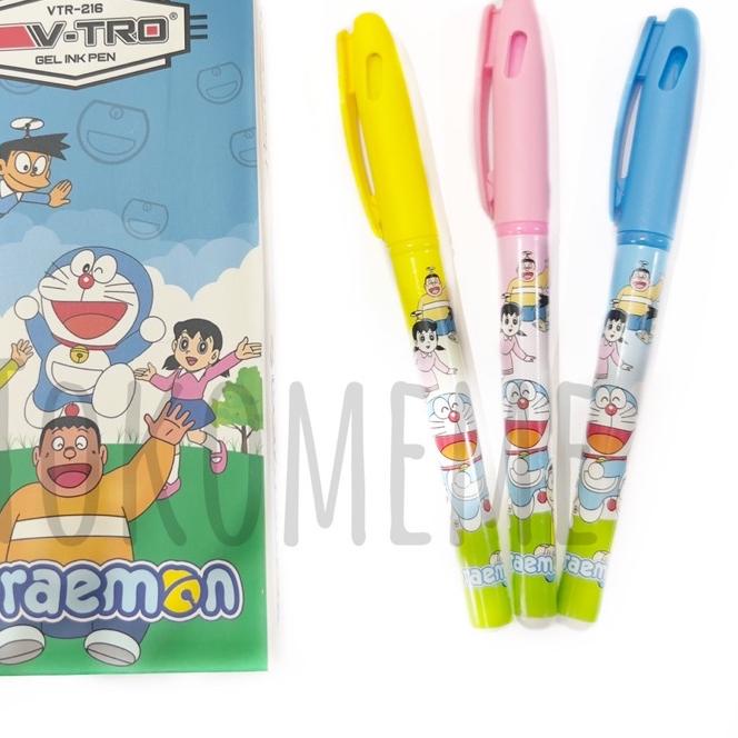 

>D2289) ⭐⭐⭐⭐⭐ [1Pack=12pcs] Pulpen Gel VTRO BT21/SQUID GAME/UNICORN/DORAEMON -Pulpen Gel Squid Game isi 12pcs paling murah