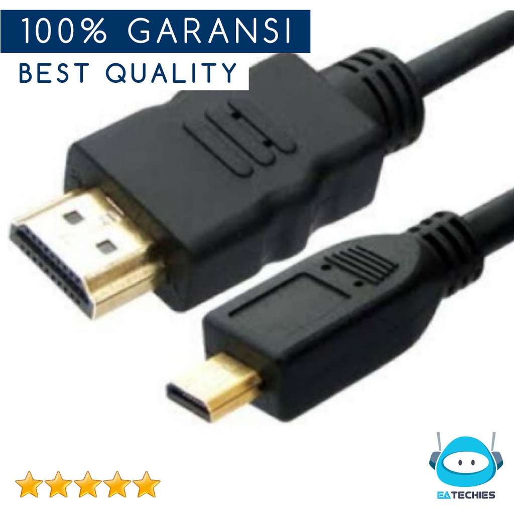 Kabel HDMI Tipe D Kamera Sony A5000, A5100, A6000, A6300, A6400 HQ