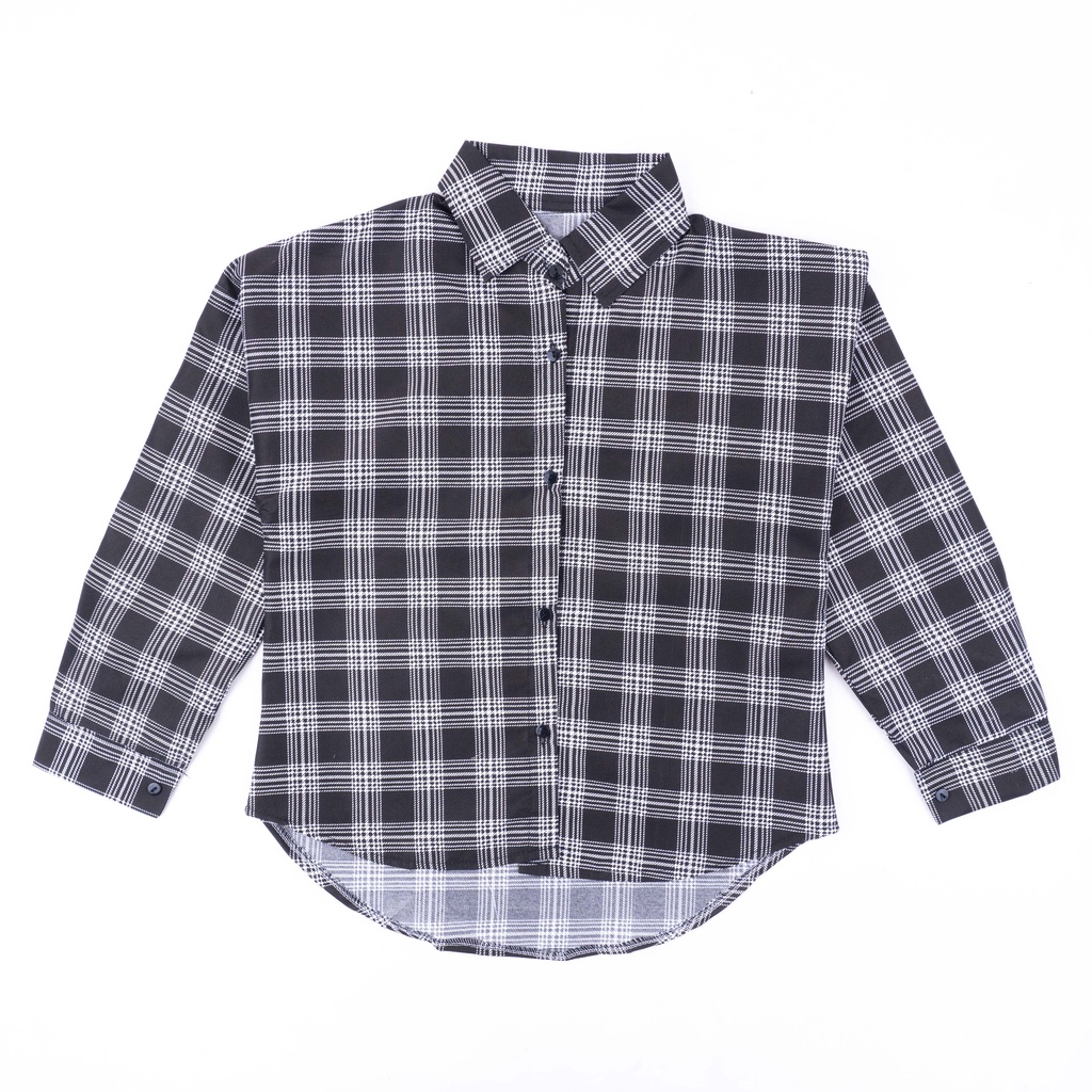 IL - KEMEJA MERYYL FLANEL SHIRT / KEMEJA WANITA OVERSIZED KOTAK FLANEL TARTAN