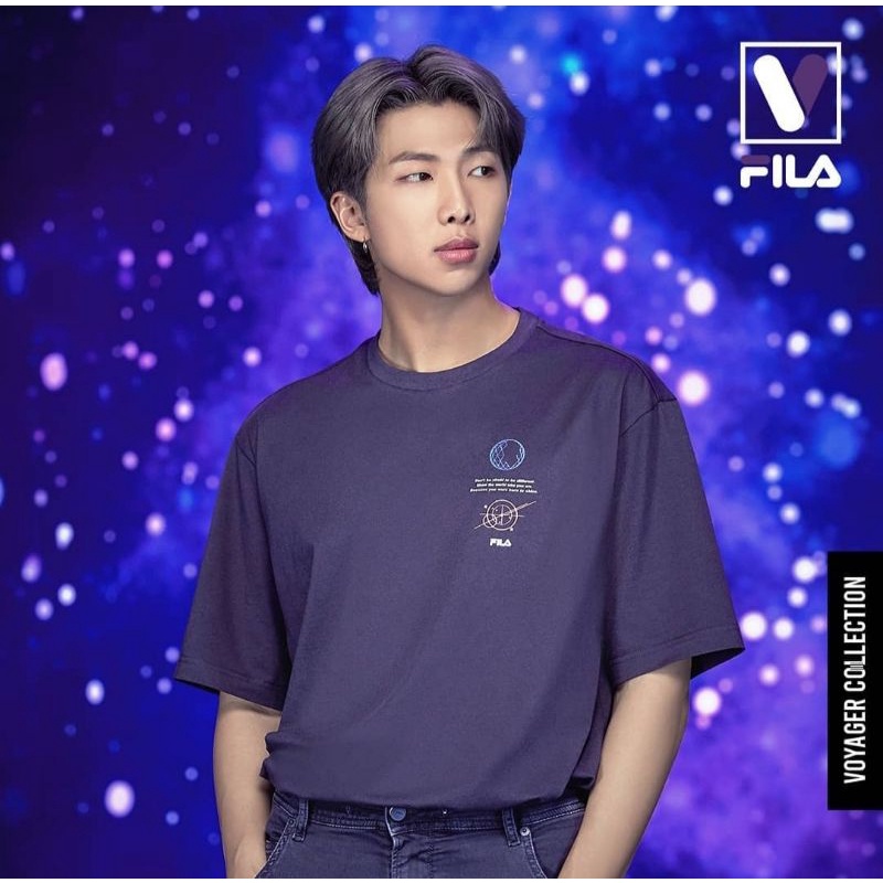 Fila Voyager X BTS RM 100% Ori Official Hitam Size M