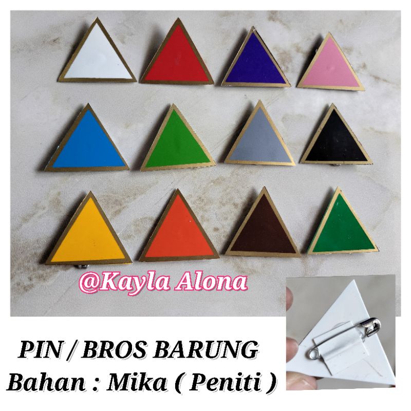 PIN / BROS BARUNG bahan : Mika ( Peniti )