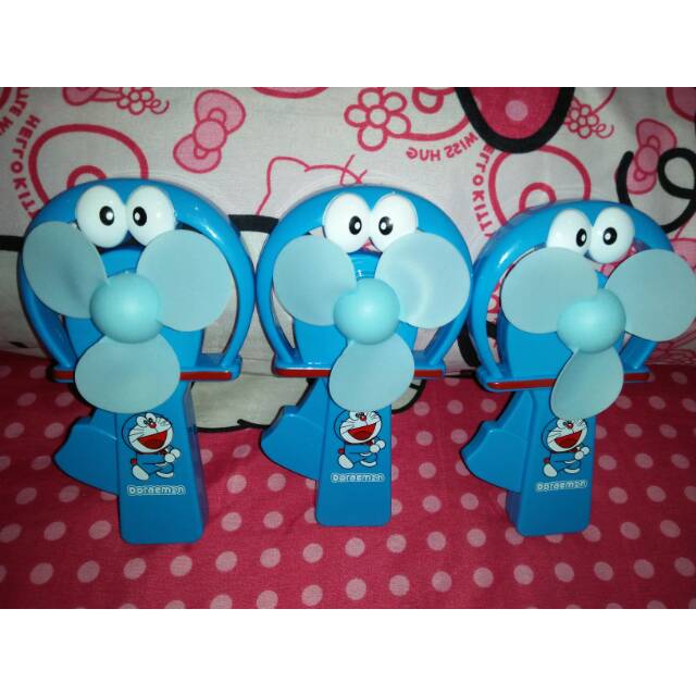 Mainan Anak Kipas Manual Motif Doraemon