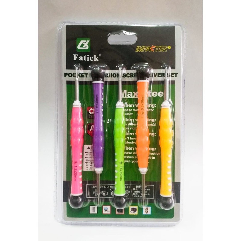 Obeng HP 5Pcs Fatick DK-7668 Pocket Precision Screwdriver Set 0560