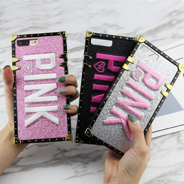 Bordir BLACK PINK Case iPhone 6 6s 6Plus 6 Plus Samsung Galaxy Note 9 Note9 Softcase Casing HP