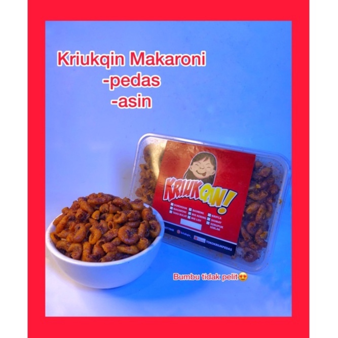 

Makaroni pipa - Makaroni pedas - Camilan pedas - makroni pedas - makaroni murah