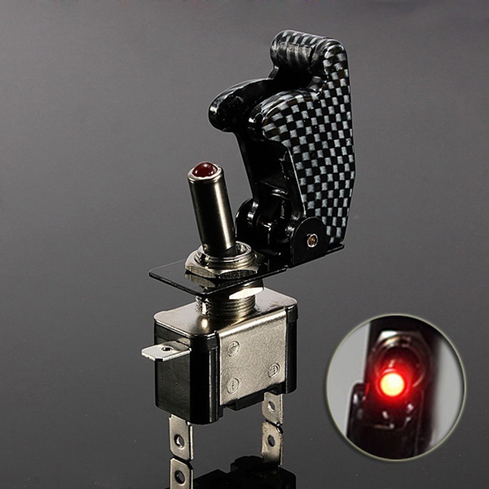 [Jianxin] 12V 20A Car Auto Cover LED Light SPST Toggle Rocker On/Off Switch Control