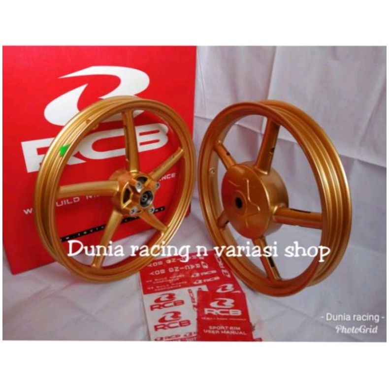 Velg RCB SP522 Palang 5 Gold Mio M3 Xeon RC Xeon Karbu Mio Z Soul GT 125 X Ride 125 Palang 5 Gold Or