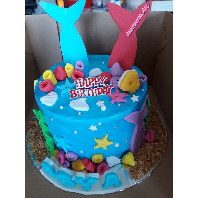 

KUE ULANG TAHUN MERMAID (MERMAID CAKE)