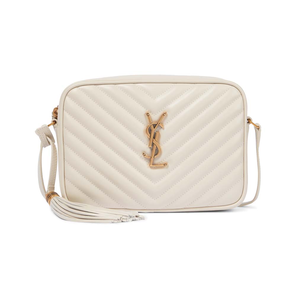 YSL Loulou Small Camera Bag Cream GHW (23 x 16) 100% Original